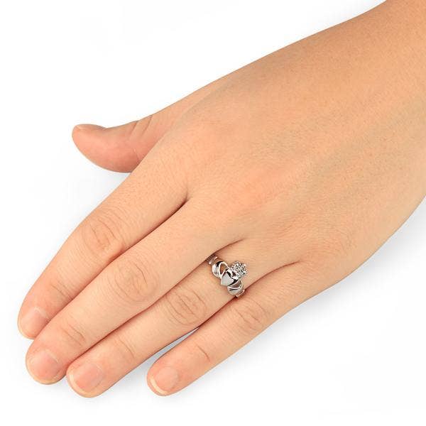 West Coast Jewelry – wholesale Band/Stackad Ring – Elya polerad irländsk Claddagh Ring