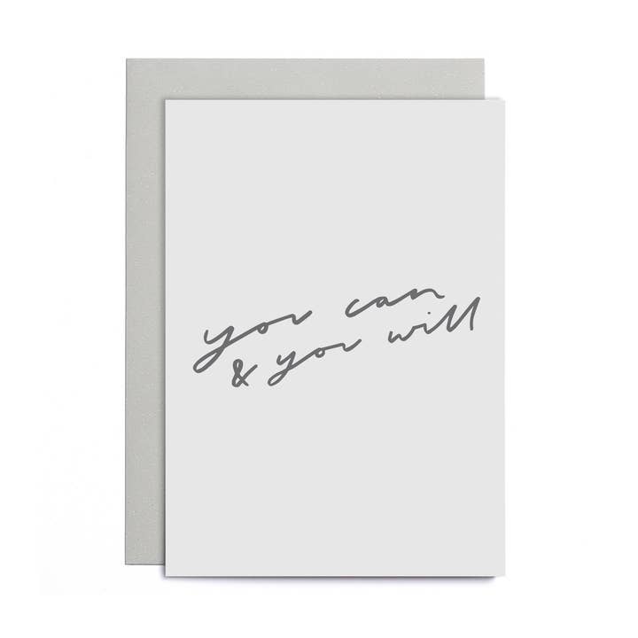 You Can and Will Small Card for wholesale by Old English Company