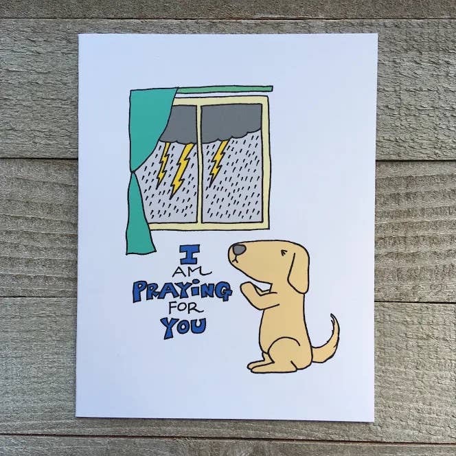 Dog Pray Card for wholesale by Ink Delights