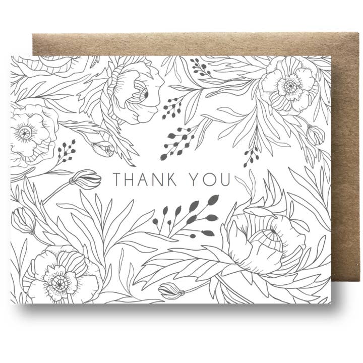 Poppy Dreams Danke für den Großhandel von Maija Rebecca Hand Drawn