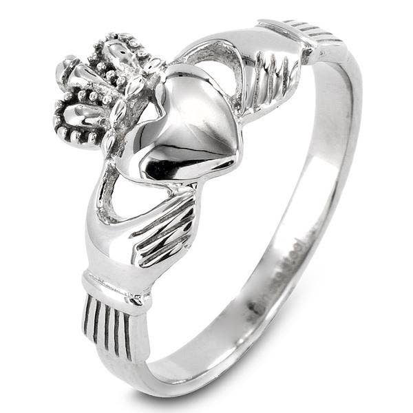 Elya Polished Irish Claddagh Ring and other Purchase Wholesale claddagh ring. Free Returns & Net 60 Terms on Faire trending on Faire.