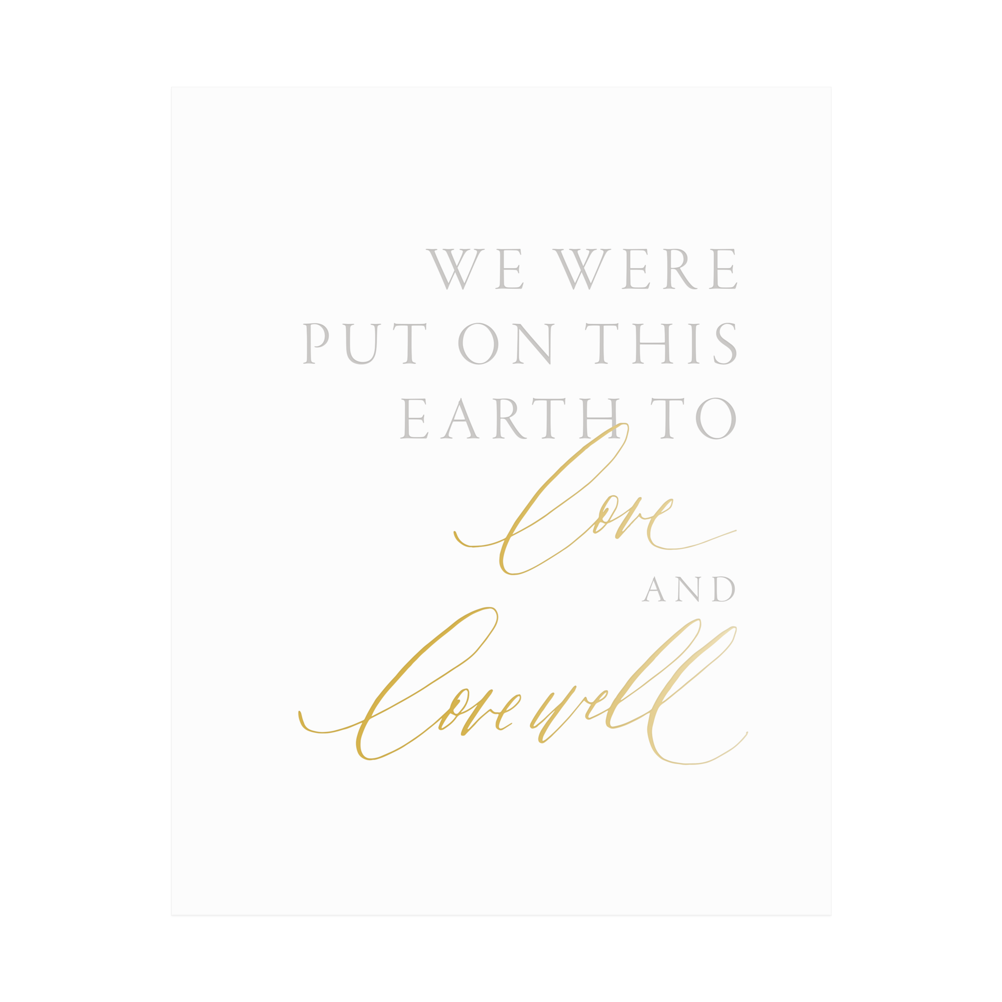 Little Well Paper Co. - Wholesale Art Print - Love and Love Well Art Print0