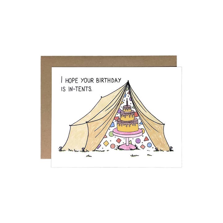Chateau Blanche – wholesale Födelsedagskort – Födelsedag i tält kort1