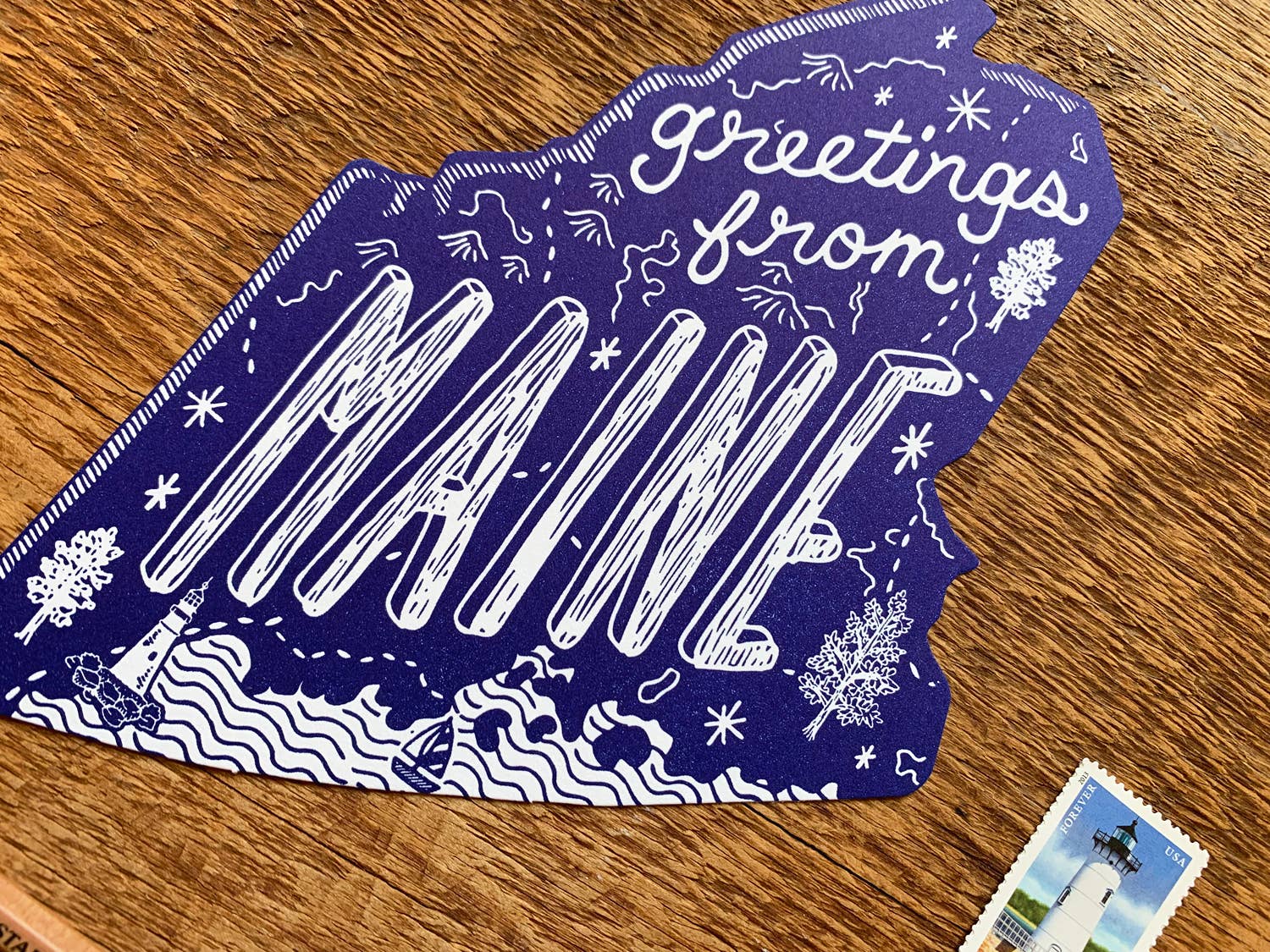 Noteworthy Paper & Press – Postal por atacado – Cartão postal do estado do Maine10