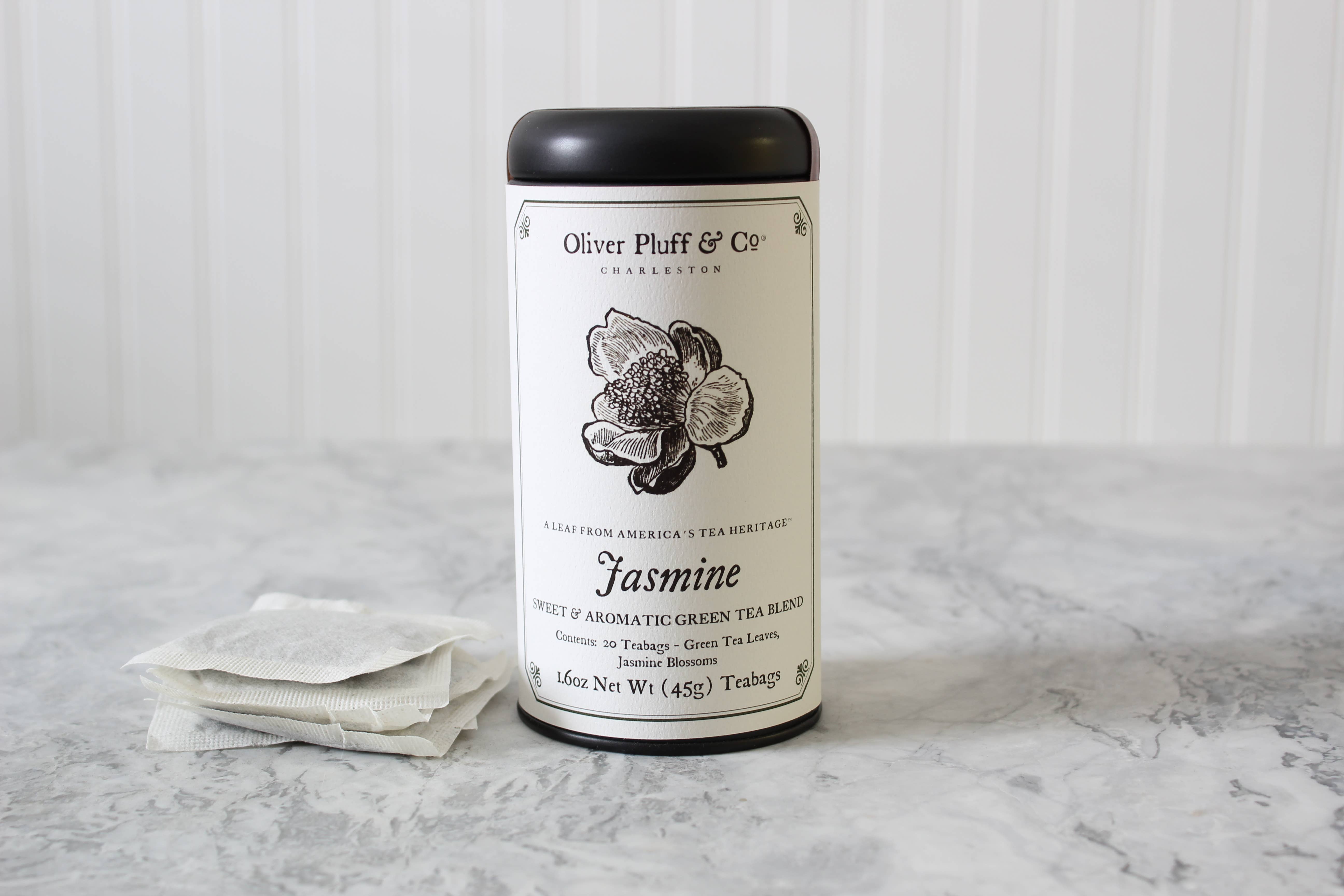 Oliver Pluff & Company - Wholesale Tea Bags - Jasmine - 20 Teabags in Signature Tea Tin