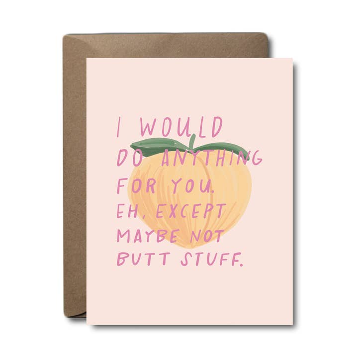 Black Lab Studio - Wholesale Love Card - Butt Stuff Love Greeting Card0