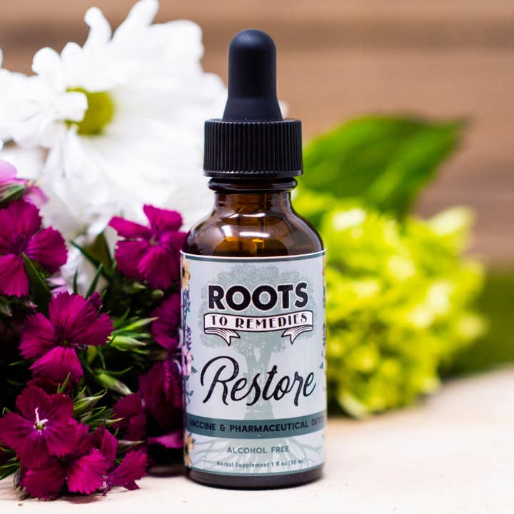 Roots To Remedies - Wholesale Voedingssupplement/vitamine - 2oz herstel vaccin en farmaceutisch detox kruidenextract