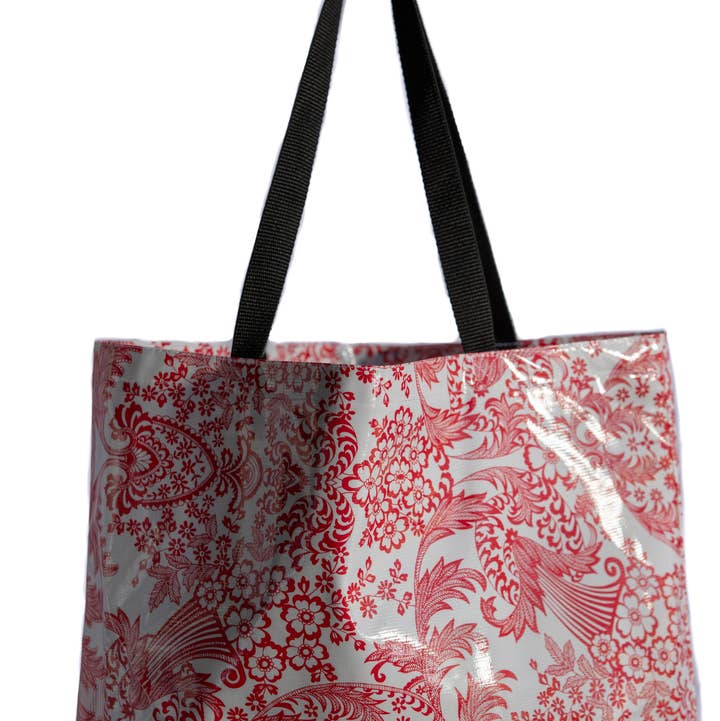 Oilcloth International - Wholesale Tote Bag - Women's - Red Paradise Large Tote