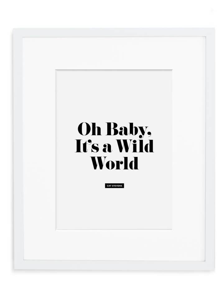 Oh Baby Art Print for wholesale by Swell Made Co.