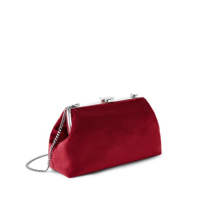 Burgundy Velvet Jewel Bag for wholesale by Modjewel