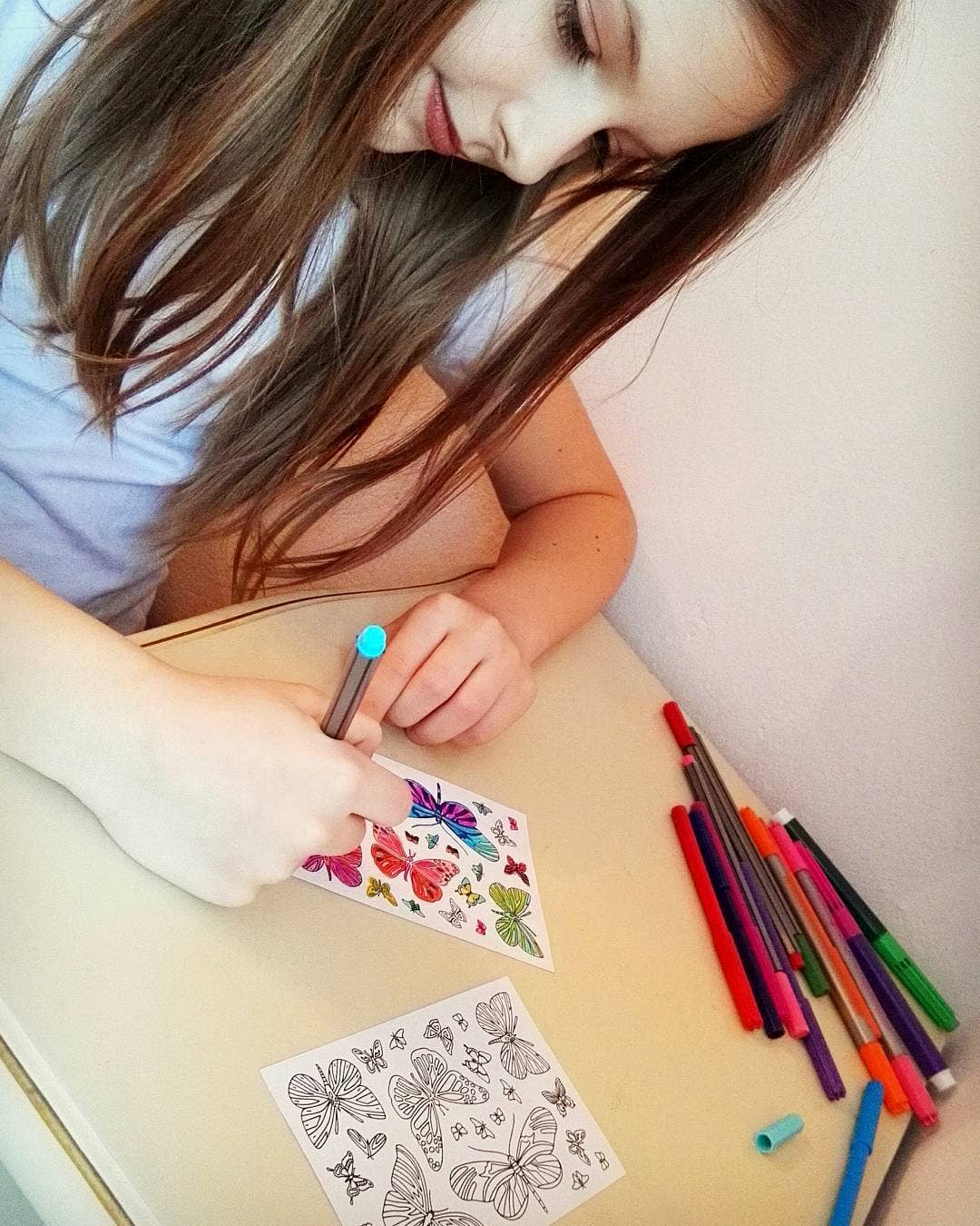 Anna Grunduls Design - Wholesale Sticker - Butterfly Coloring Stickers, 2 Sheets1