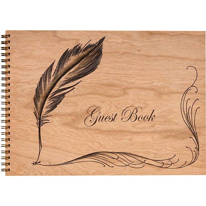 Wood Bound Journal - Quill Guest for wholesale by Spitfire Girl
