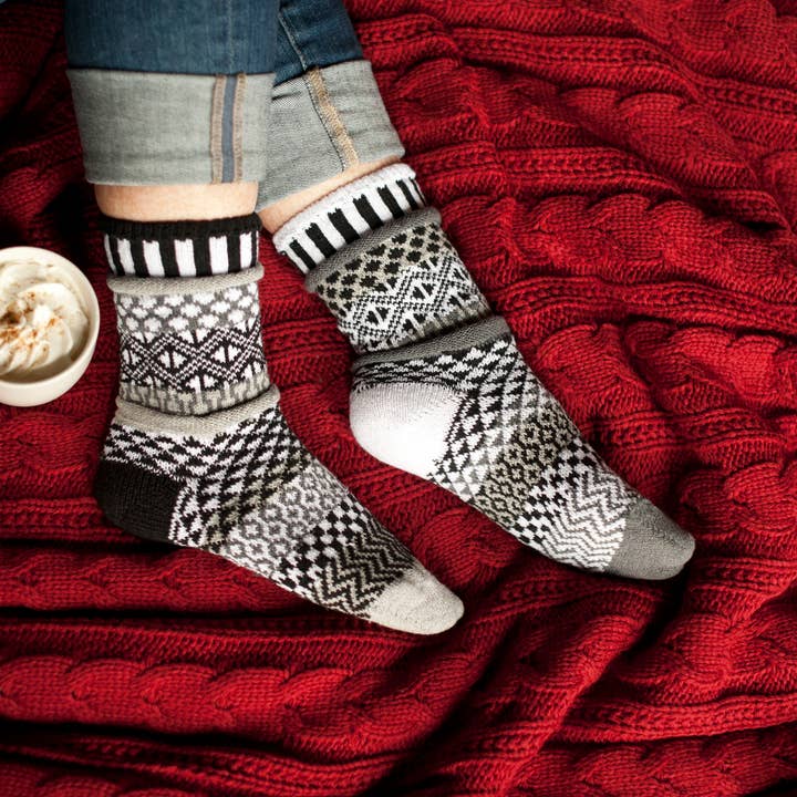 Solmate Socks - Wholesale Socks - Unisex - Midnight Crew Socks | Eco-Friendly & Made in the USA
