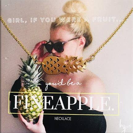 Sideways Fineapple of My Eye Necklace for wholesale by Be the Good