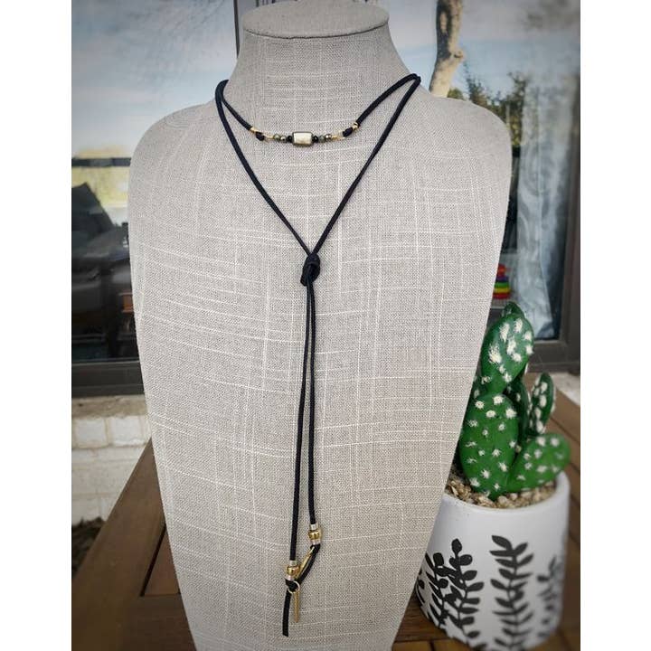 Fearless Memories Jewelry - Wholesale Woven Necklace - The Journey Leather Wrap3