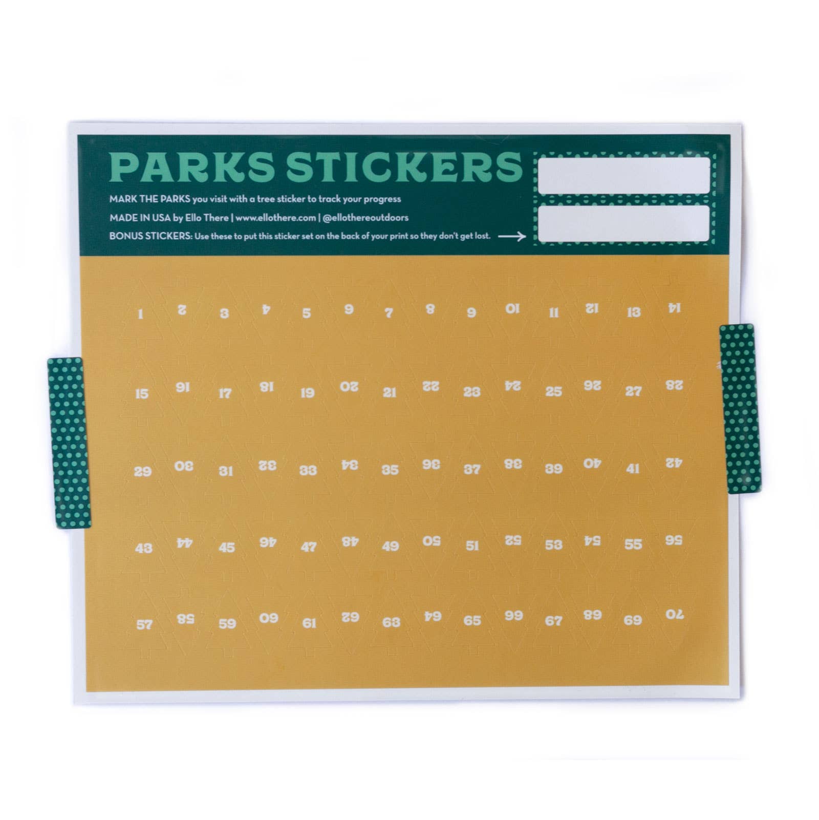 Ello There Outdoors - Wholesale Art Print - 11" x 17" USA National Park Giclee Print2