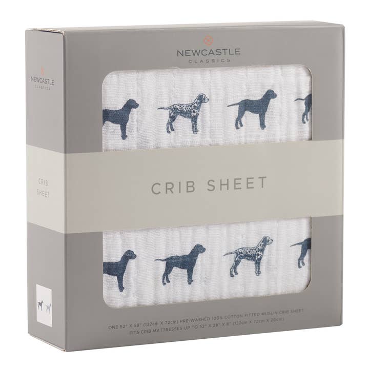 Newcastle Classics - Wholesale Cot/Crib Sheets - Dalmatian Cotton Crib Sheet