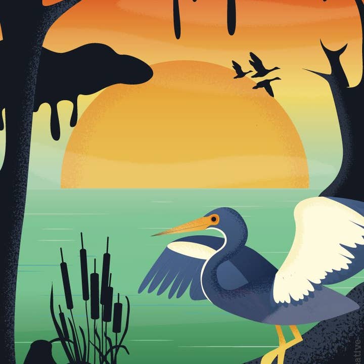 Pixel & Ink Creative - Vente Poster - Affiche Acadiana