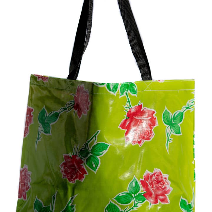 Lime Havana Large Tote for wholesale by Oilcloth International