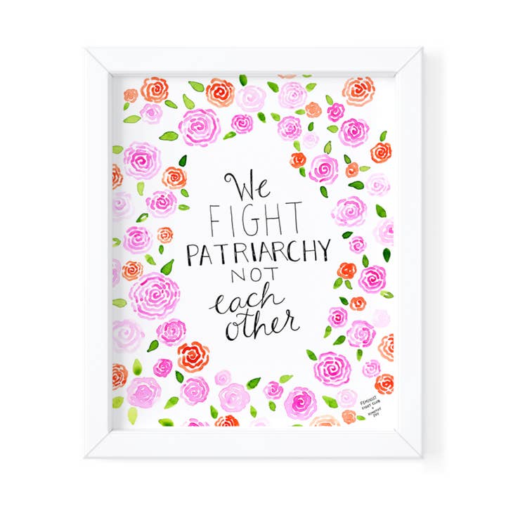 Luchamos contra el patriarcado, no el uno al otro - 11x14 impresiones para venta al por mayor de Kimothy Joy