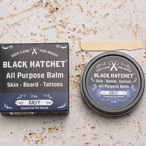 Latika Beauty - Wholesale Beard Styling Product - Beard and Tattoo Balm - Grit โซ Black Hatchet Gifts for Men4
