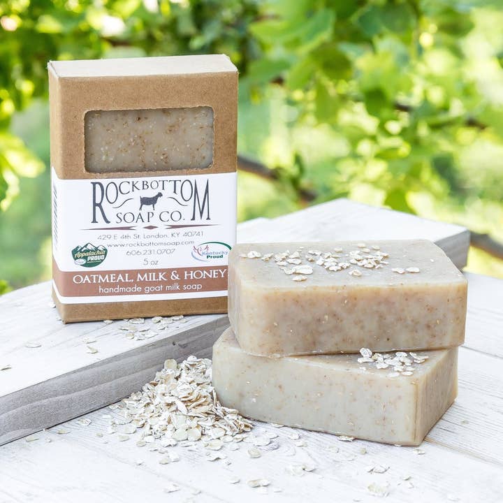 Oatmeal Goat Milk Soap for wholesale by Rock Bottom Soap