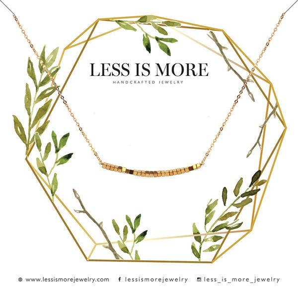 Dünnes goldenes Hämatit-Lächeln-Armband (Gold) für den Großhandel von Less is More