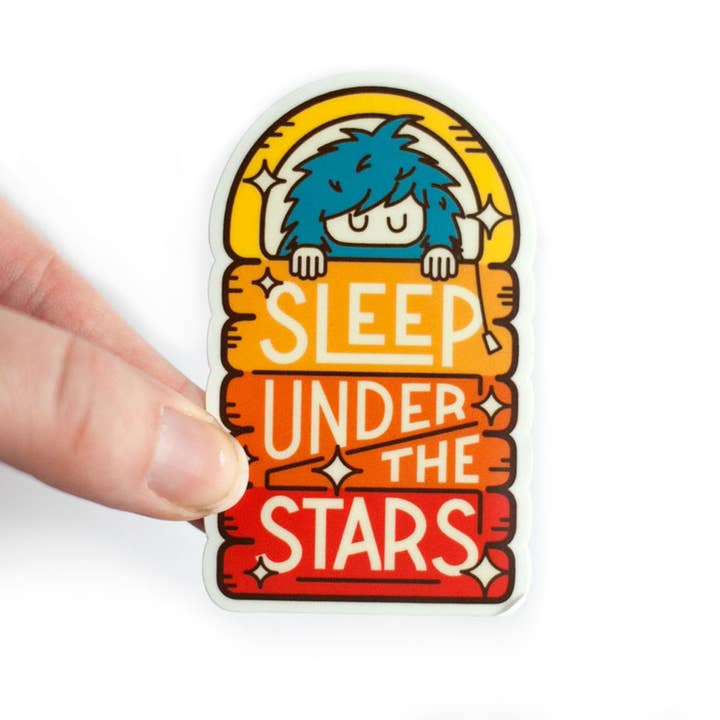 Ello There Outdoors - Wholesale Sticker - Sticker - Bigfoot Sleeping Bag Rainbow Mini2