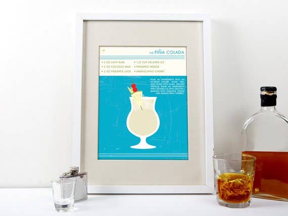 The National Anthem - Wholesale Art Print - 8” x 10” Pina Colada Cocktail Art Print1