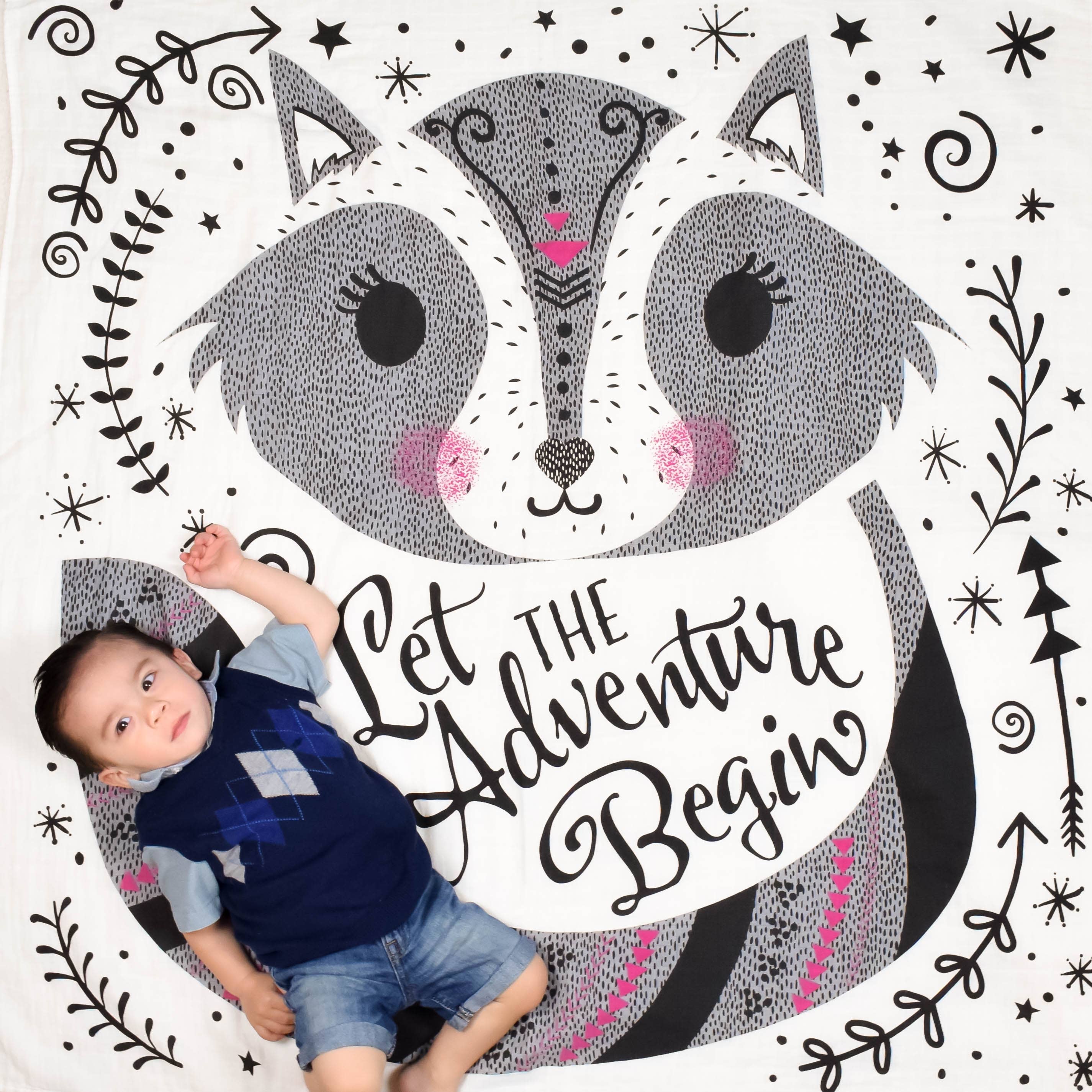 Lil Be - Wholesale Swaddle - Baby - Organic Swaddle Adventure Begin3