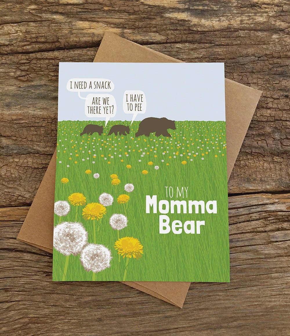 Modern Printed Matter – wholesale Mother’s Day card – Momma Bear Card1