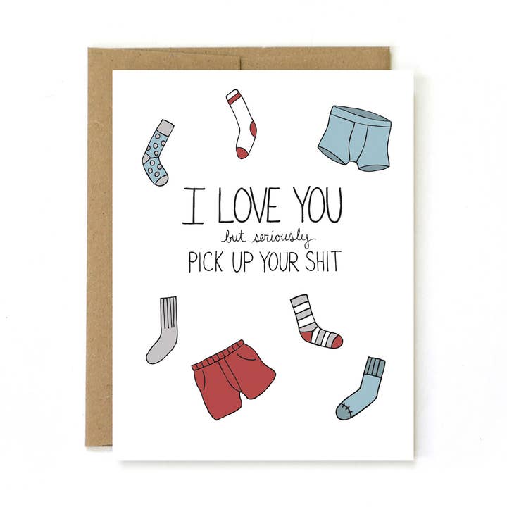 Sweary Snarky Valentines Day Card for Him Partner Husband for wholesale by Unblushing