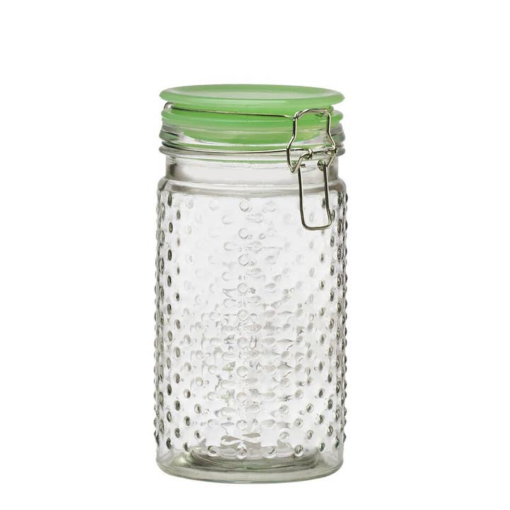 Medium Emma Jade Hobnail Canister for wholesale by Amici Home