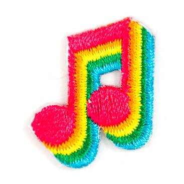 Music Note Embroidered Sticker Patch for wholesale by These Are Things