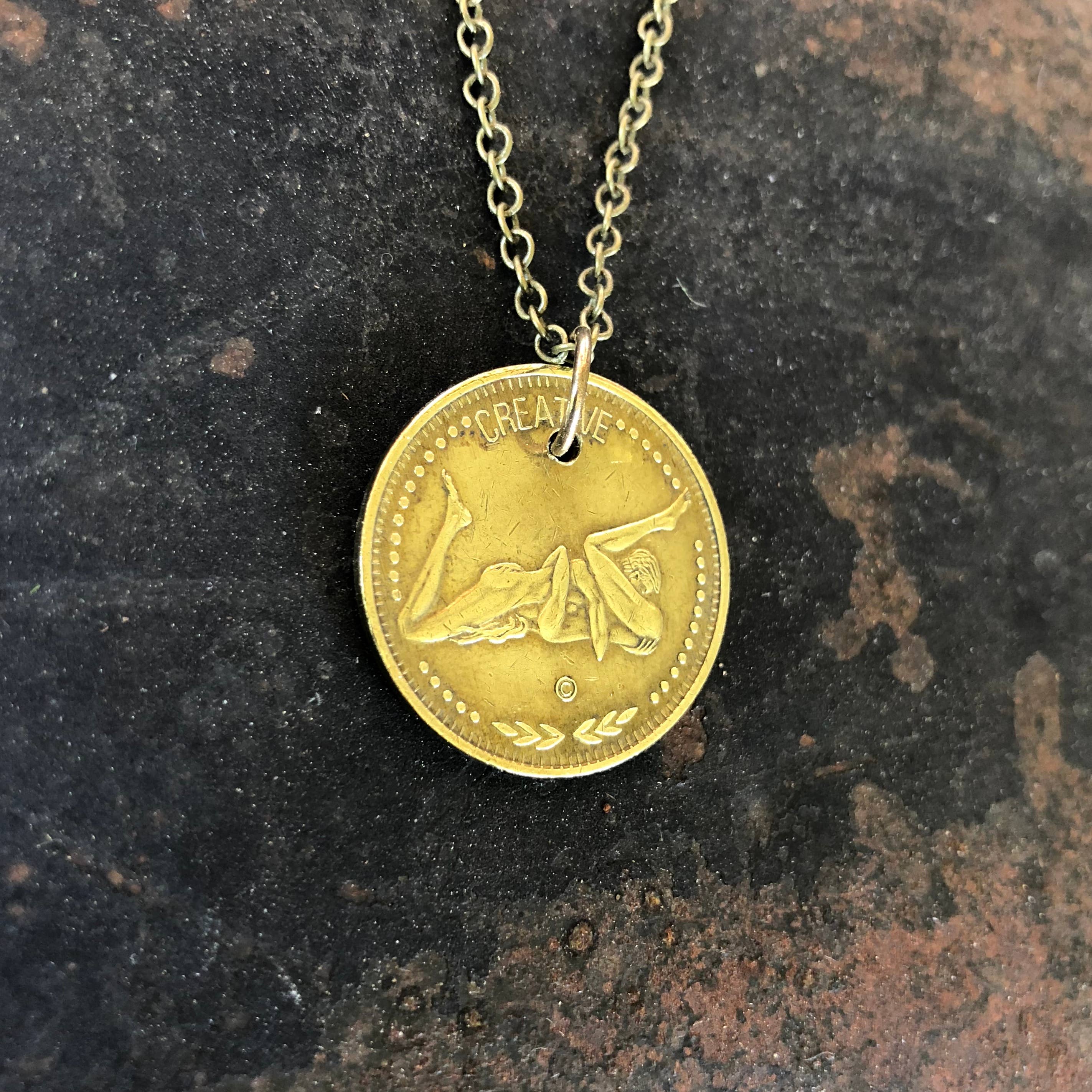 ASTALI - Wholesale Pendant/Charm Necklace - Taurus Zodiac Sign Necklace, Astrology Token, Coin Necklace3