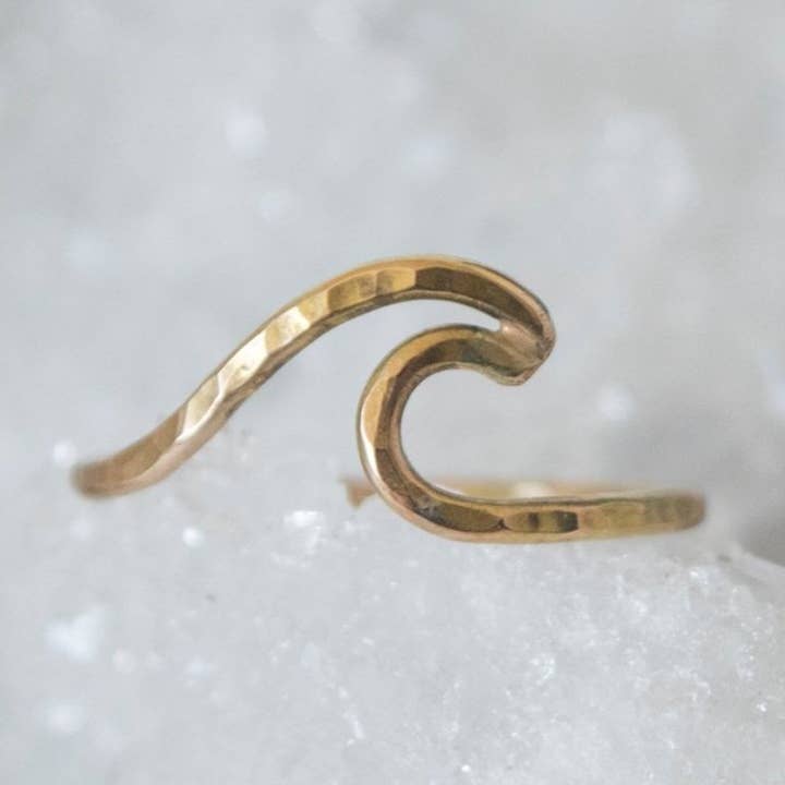 Wave Ring - Gold Fill for wholesale by Indigo Moon Jewels