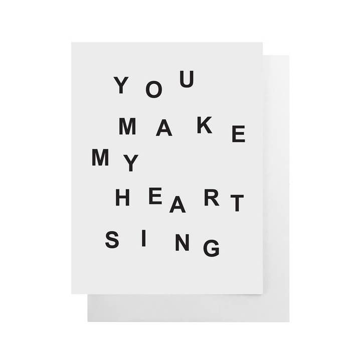 REMOVED BRAND - Wholesale Love Card - You Make My Heart Sing