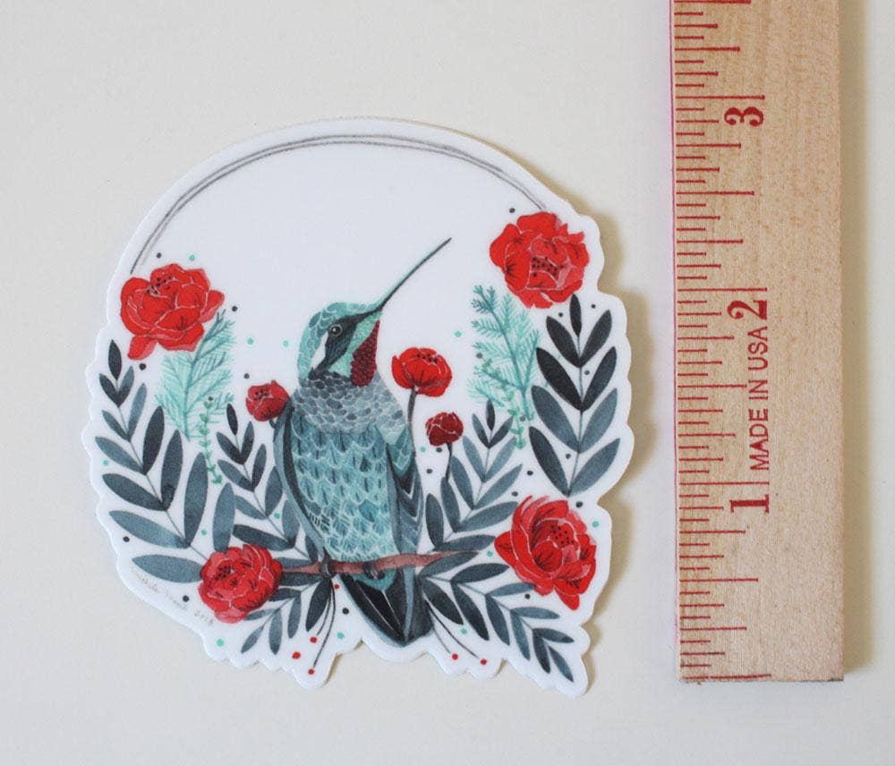 michele maule - Wholesale Sticker - 2.5'' x 3'' Humming Bird Sticker2