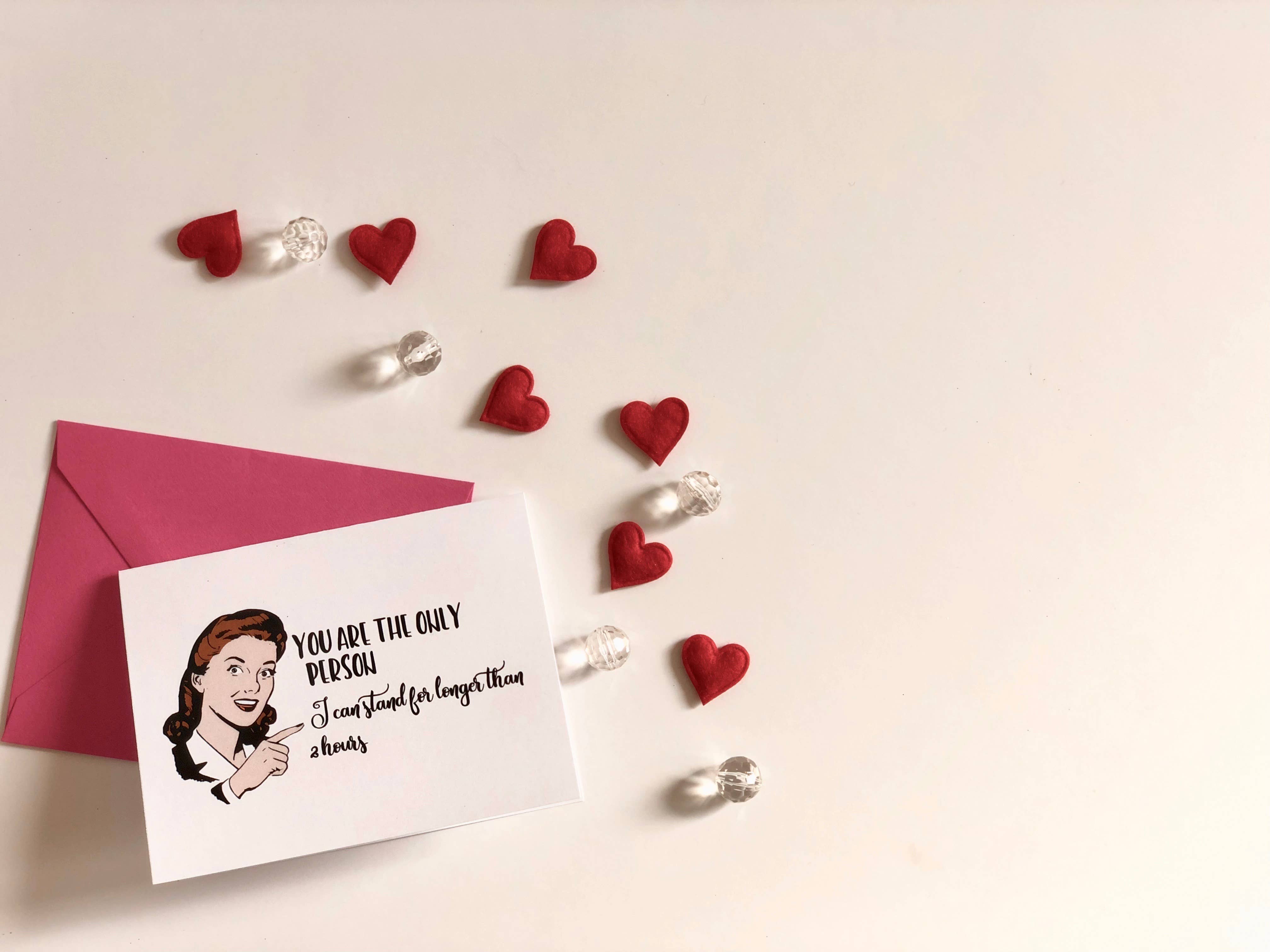 The Mad Padder - Wholesale Valentine's Day Card - Witty Women Valentine Card - Only Person I Can Stand - Love3