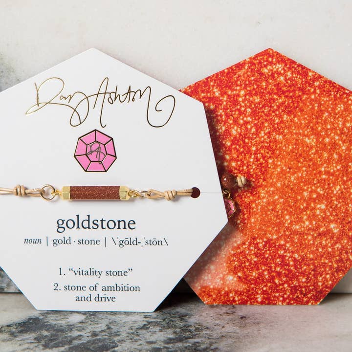 Pulseira de pedras preciosas Goldstone por atacado de Rory Ashton Jewelry