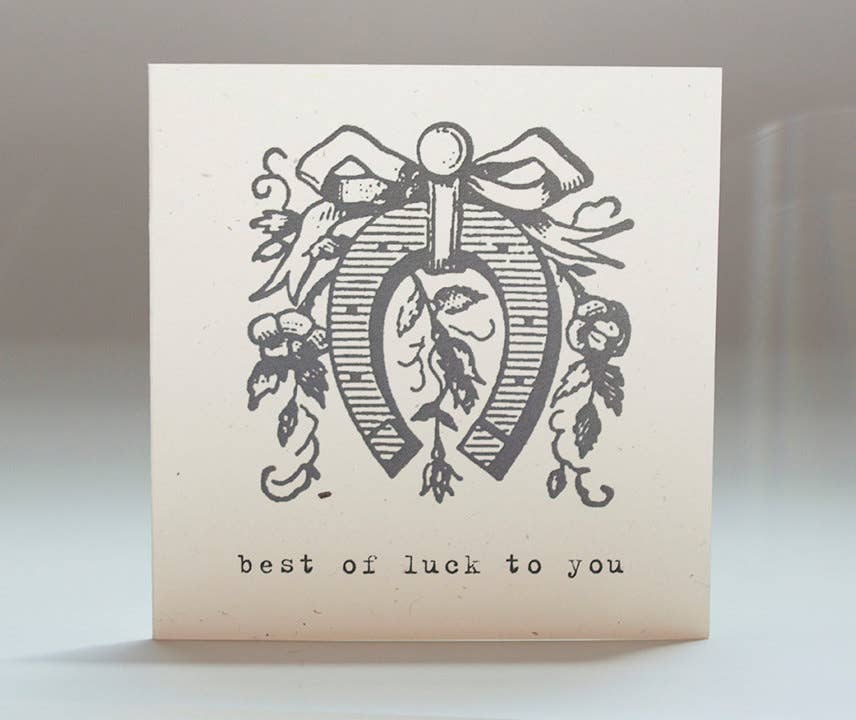 Tiramisu Paperie - Vente Carte de vœux classique - Mini-carte de vœux Best of Luck0