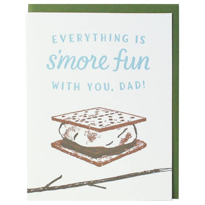 Smudge Ink - Wholesale Father's Day Card - S'more Father's Day Card
