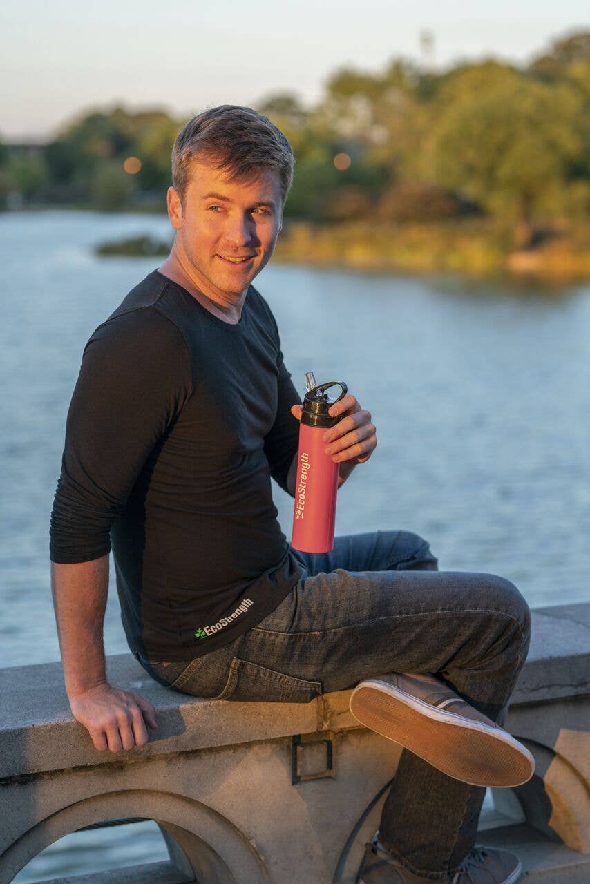 EcoStrength – wholesale Water bottle – Red Space Saving Water Bottle3