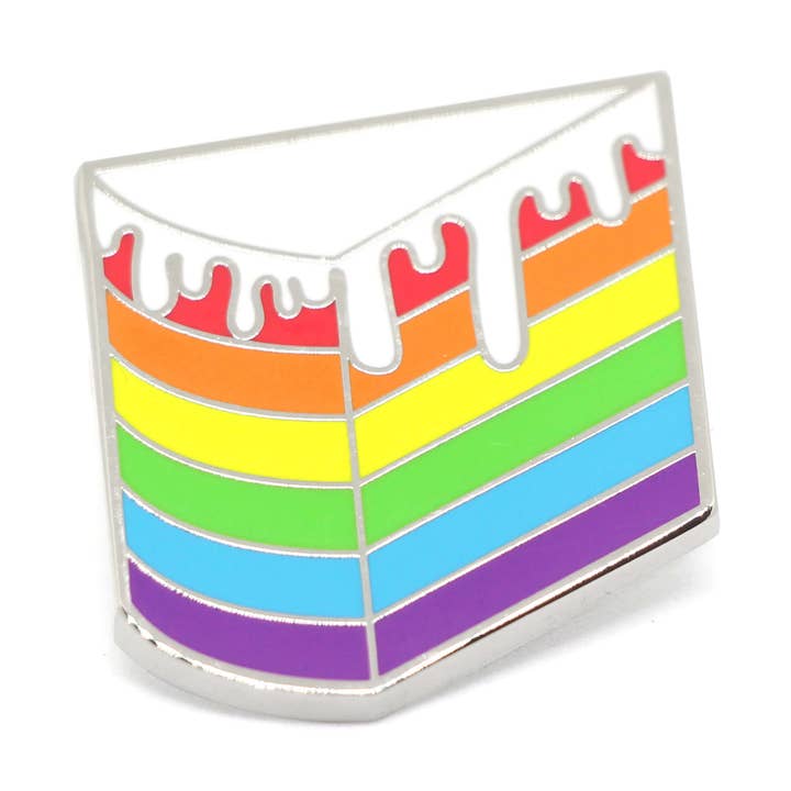 Compoco - Wholesale Lapel Pin/Button - Rainbow Cake Enamel Pin0