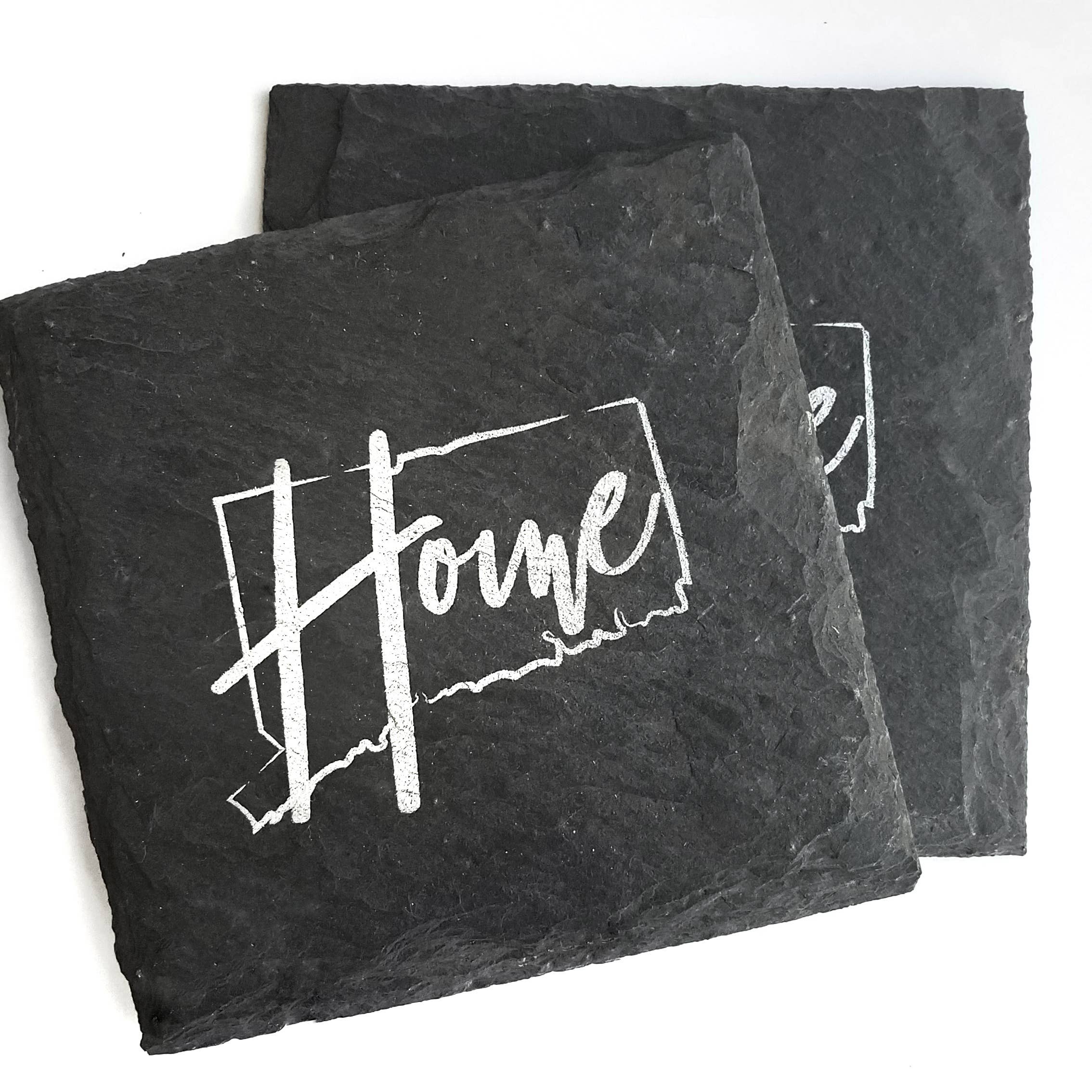 Cheers Ink - Wholesale Coasters - Connecticut Home Slate Coaster1