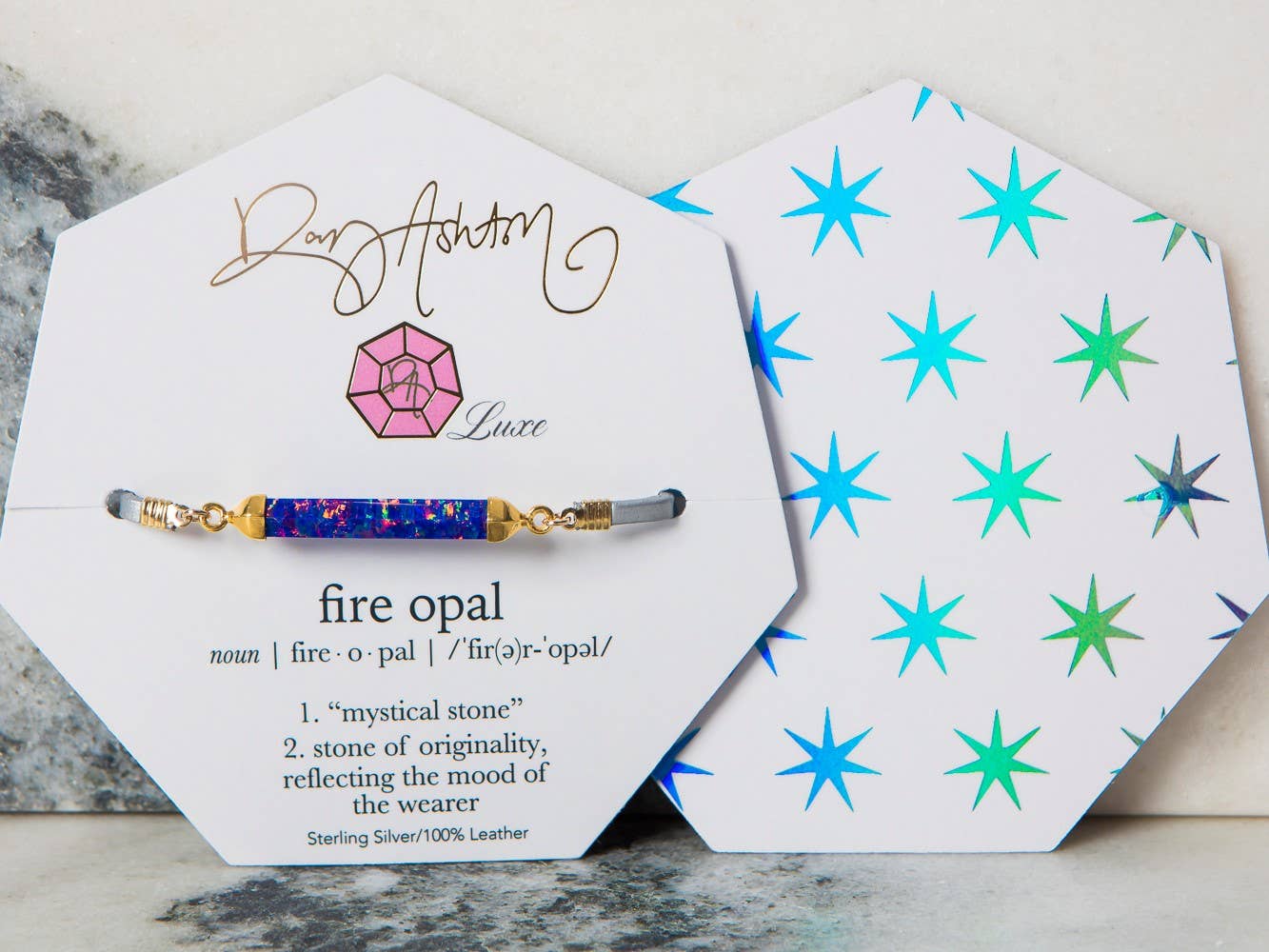 Rory Ashton Jewelry - Wholesale Choker/Collar - Luxe Fire Opal Choker - Blue Raz0