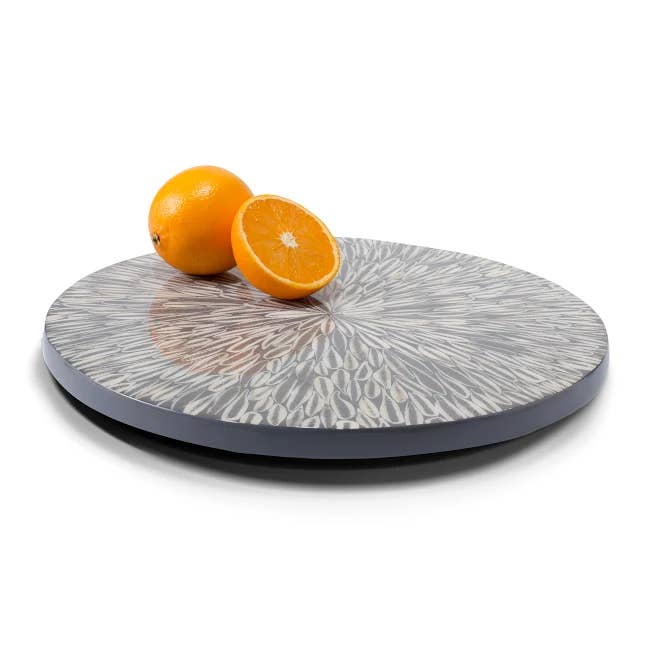LADORADA – wholesale Lazy Susan – Gray Almendro Revolving Tray1