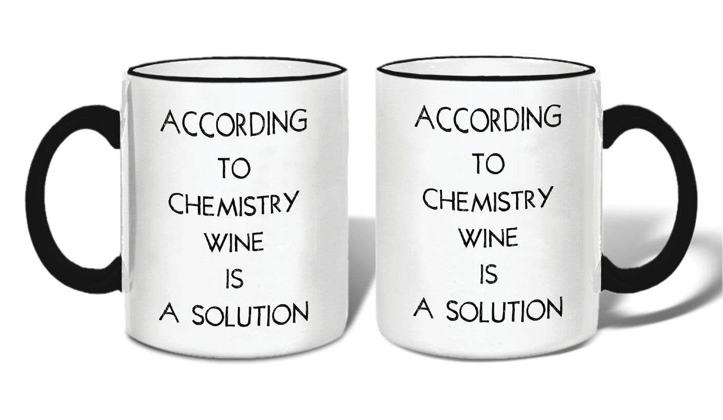 The Buffalo Works - Wholesale Coffee Mug - Quippy Wine Is Mug with Gift Box0