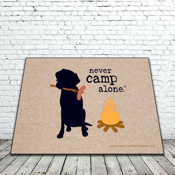 High Cotton Gifts - Wholesale Door Mat - Never Camp Alone Mat