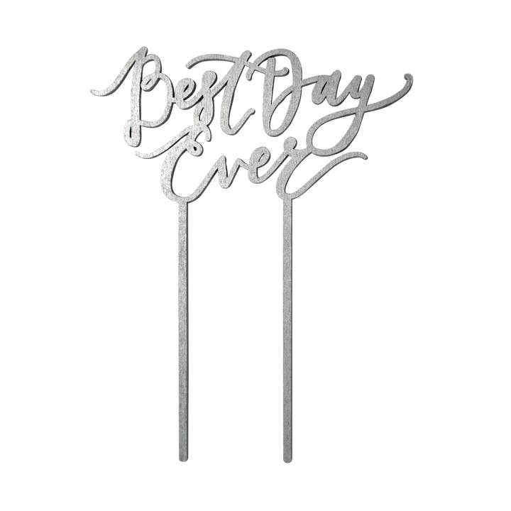 Best Day Ever - Decoración para tartas, color plat para venta al por mayor de Worthwrite Goods